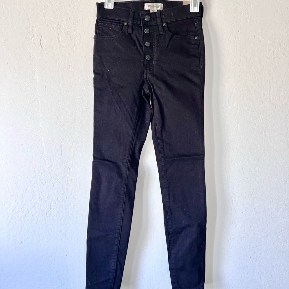 NWT Madewell 9” Mid-Rise Skinny Black Size 24